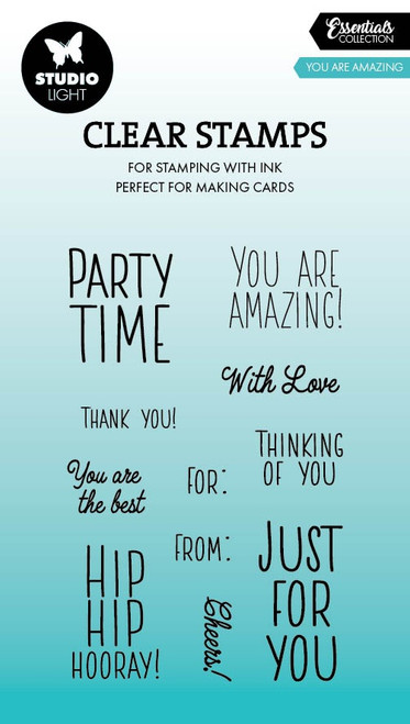 Studio Light Essentials Clear Stamps 11/Pkg-Nr. 809 You Are Amazing - 5A002LYG-1GNNK - 8713943159316