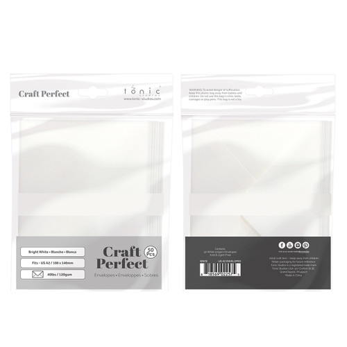 Craft Perfect US A2 Envelopes 50/Pkg-White - 5A00229C-1G4XZ Craft Perfect US A2 Envelopes 50/Pkg-White - 5A00229C-1G4XZ