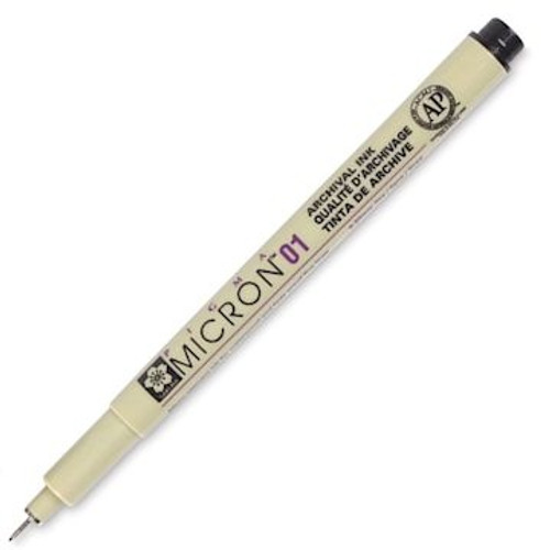 12 Pack - Sakura Pigma Micron Pen 01 .25mm Open Stock-Black - XSDK01-49 - 084511306363