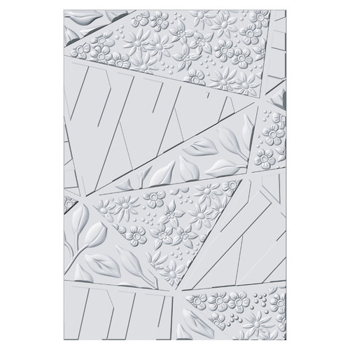 Sizzix 3D Textured Impressions Emboss Folder By Stacey Park-Fragmented Floral - 5A002CNH-1GG53