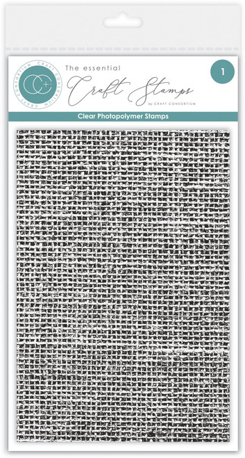 Craft Consortium Photopolymer Stamp Set-Hessian Texture - 5A002LTJ-1GNHN - 5060921932816