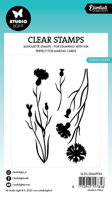 Studio Light Essentials Clear Stamps 3/Pkg-Nr. 783 Cornflowers - 5A002LX0-1GNPV