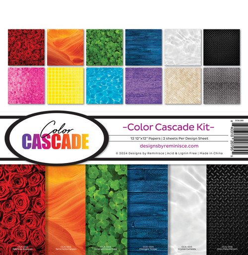 Reminisce Collection Kit 12"X12"-Color Cascade - 5A002MMF-1GP2Q - 840310207955