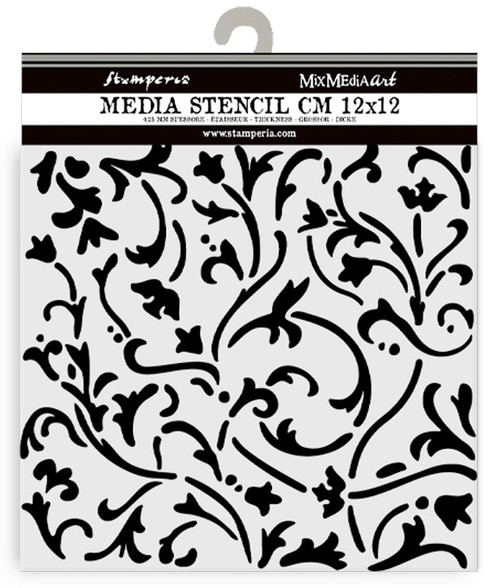 Stamperia Stencil 4.72"X4.72"-Masqerade Ornaments - 5A002LGH-1GN4C - 5993110040163