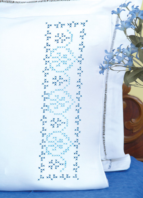 Jack Dempsey Stamped Pillowcases W/White Perle Edge 2/Pkg-Cross-Stitch Americana - 5A002MH7-1GNY0 Jack Dempsey Stamped Pillowcases W/White Perle Edge 2/Pkg-Cross-Stitch Americana - 5A002MH7-1GNY0