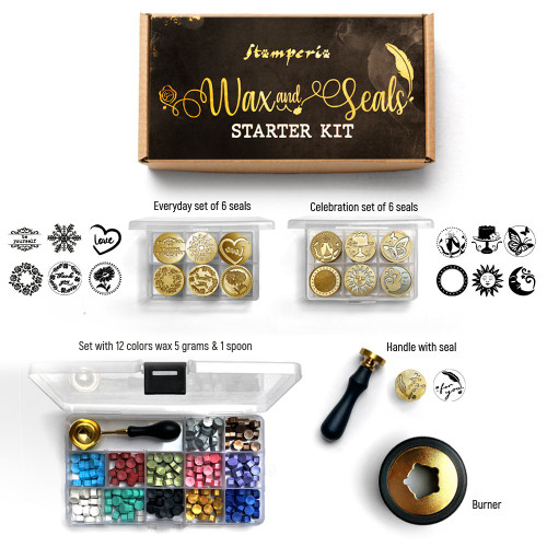 Stamperia Wax Seals Kit-Starter - 5A002LGS-1GN4Y
