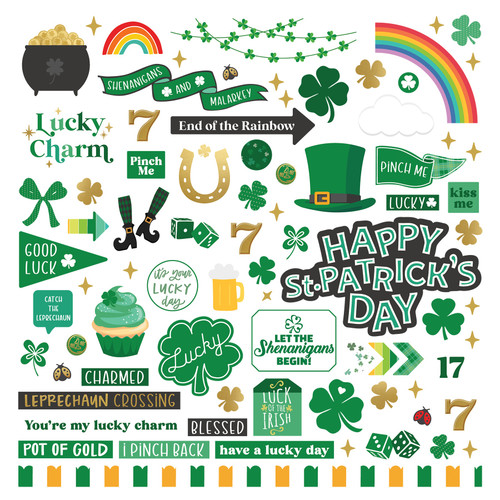 4 Pack Charmed Stickers 12"X12"-Elements 5A002MQ0-1GP4P - 709388348451