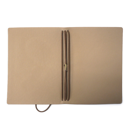 Elizabeth Craft Stonewashed Art Journal 4.9"X3.5"-Brown Passport - 5A002MQY-1GP5C