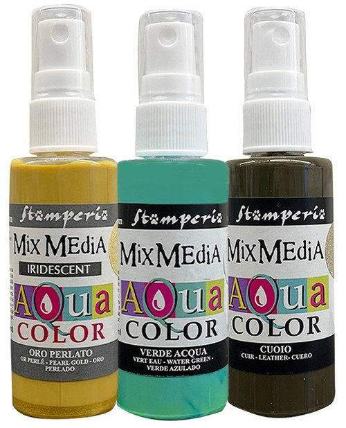 Stamperia Aquacolor 3/Pkg-Masquerade - 5A002LG9-1GN65 - 5993110040606