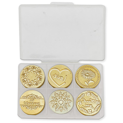 Stamperia Wax Seal Set 6/PKG-Everyday - 5A002LHT-1GN6H Stamperia Wax Seal Set 6/PKG-Everyday - 5A002LHT-1GN6H