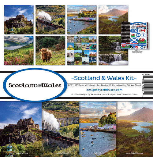 Reminisce Collection Kit 12"X12"-Scotland and Wales - 5A002MNT-1GP3W - 840310207344