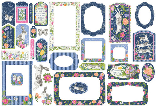 Graphic 45 Die-Cut Assortment-Tags & Frames, Spring Is In The Air - 5A002N4X-1GPKZ