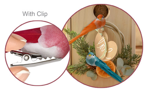 Craft Decor Essentials Longtail Feather Bird 3/Pkg-Brite - 5A002LV1-1GNJJ Craft Decor Essentials Longtail Feather Bird 3/Pkg-Brite - 5A002LV1-1GNJJ