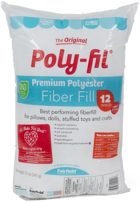 Fairfield Poly-Fil Premium Polyester Fiberfill-12oz - 5A002MQ1-1GP58 - 035352111173