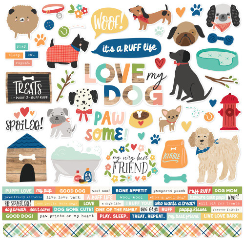 Fur Baby Dog Cardstock Stickers-Fur Baby Dog - 5A002N1B-1GPH2 - 810150776041