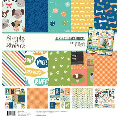 Simple Stories Collection Kit 12"X12"-Fur Baby Dog - 5A002N37-1GPGY - 810150776034