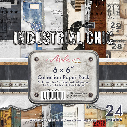 Memory Place Collection Pack 6"X6"-Industrial Chic - 5A002MZN-1GPFM - 4582248615926