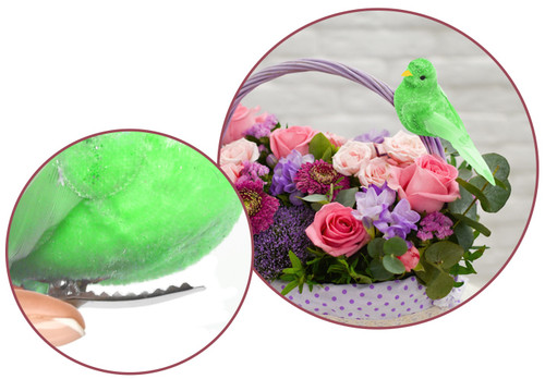 Craft Dcor Essentials FeatheredBird 4.3" 2/Pkg-Tropical - 5A002LV3-1GNJ6 Craft Dcor Essentials FeatheredBird 4.3" 2/Pkg-Tropical - 5A002LV3-1GNJ6