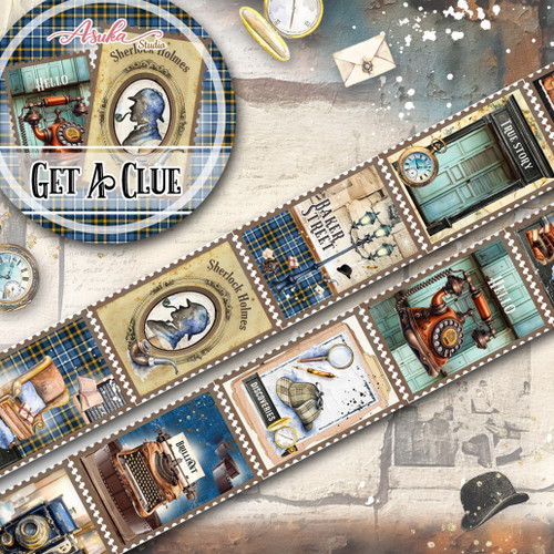 Memory Place Washi Tape 15mmX5m-Get A Clue - 5A002N03-1GPFR