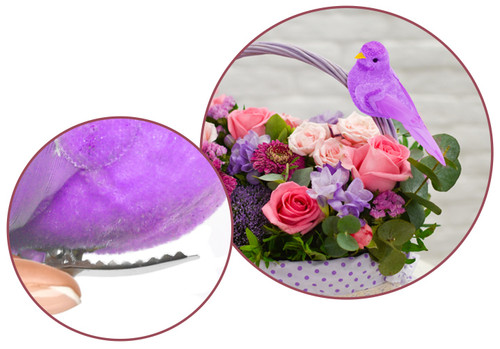 6 Pack - Craft Dcor Essentials FeatheredBird 4.3" 2/Pkg-Flair - 5A002LV5-1GNJG 6 Pack - Craft Dcor Essentials FeatheredBird 4.3" 2/Pkg-Flair - 5A002LV5-1GNJG