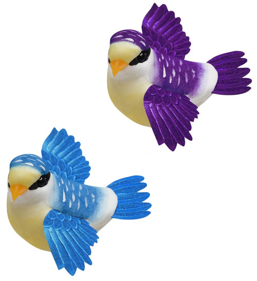 6 Pack - Craft D?cor Essentials FlyingBirds 3.8" 2/Pkg-Violet - 5A002LTV-1GNJ8