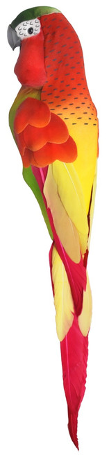 3 Pack - Craft Dcor Essentials Feathered Parrot W/Clip 13" 1/Pkg -Glitter Red - 5A002LTZ-1GNJ7