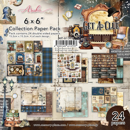 3 Pack - Memory Place Collection Pack 6"X6"-Get A Clue - 5A002MZ5-1GPFG - 4582248615797