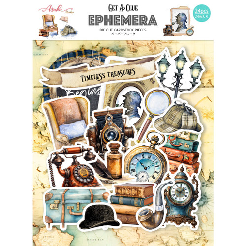 3 Pack - Memory Place Ephemera Cardstock Die-Cuts-Get A Clue - 5A002MZS-1GPFH - 4582248615810