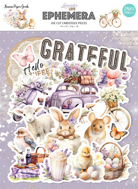 3 Pack - Memory Place Ephemera Cardstock Die-Cuts-Lavender Love - 5A002N06-1GPDQ - 4582248615223