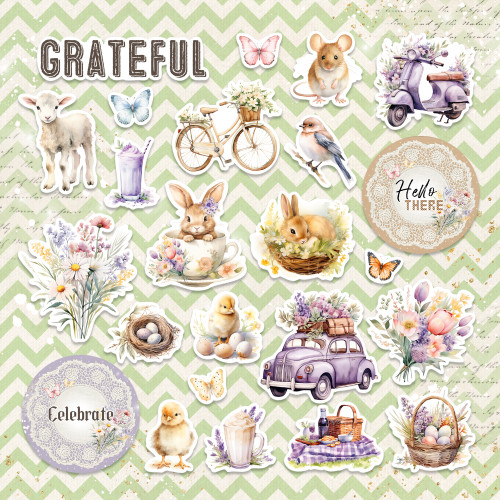 Memory Place Ephemera Cardstock Die-Cuts-Lavender Love - 5A002N06-1GPDQ