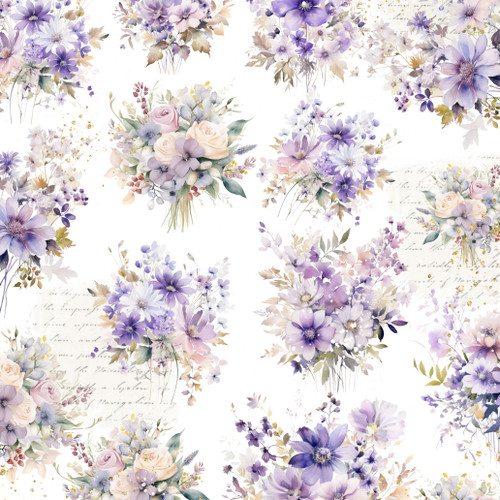 Memory Place Collage Origami Papers 5.9"X5.9" 24/Pkg-Lavender Love - 5A002MZD-1GPDR