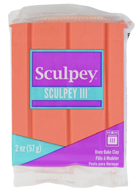 Sculpey III Oven-Bake Clay 2oz-Coral - S302-1GPLZ - 715891085110