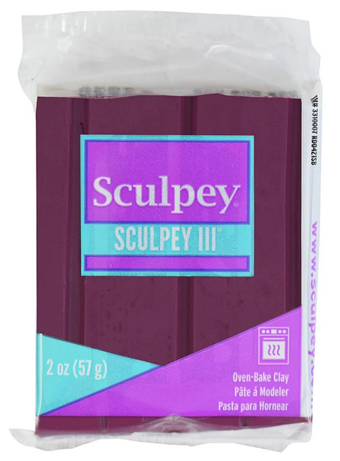 Sculpey III Oven-Bake Clay 2oz-Plum - S302-1GPM0 - 715891076101
