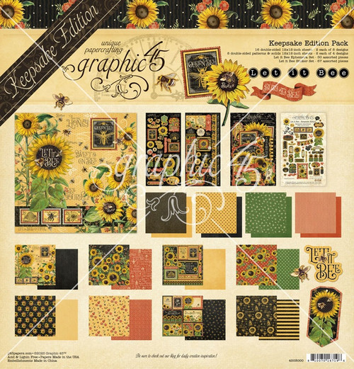 Graphic 45 Keepsake Edition Kit-Let It Bee 5A002N5D-1GPL2 - 810070167196
