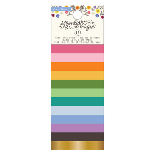 3 Pack - Crate Paper Moonlight Magic Washi Tape 12/Pkg-Gold Foil - CPMM2049 - 765468045108
