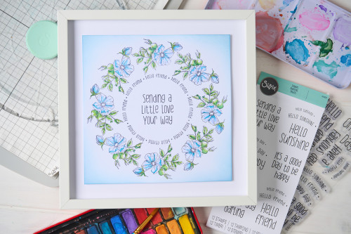 Sizzix Clear Stamps 12/Pkg-Sending A Little Love - 5A002LTQ-1GNJ2