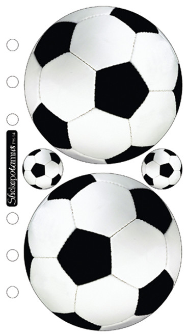 6 Pack - Sticko Stickers-Soccer Balls - SPPH14