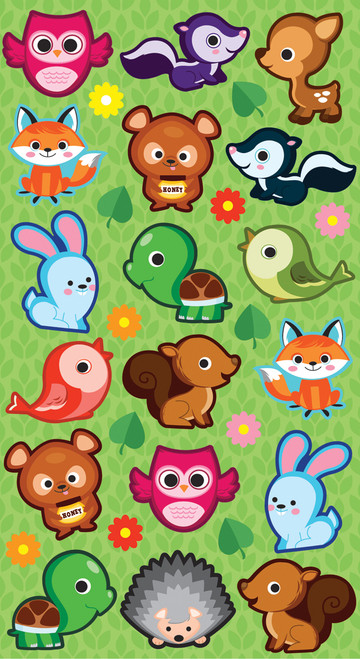 6 Pack - Sticko Stickers-Cutie Critters - E5200513 - 015586952438