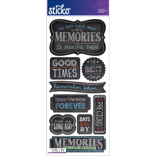 3 Pack - Sticko Stickers-Memories - E5260131 - 015586799088