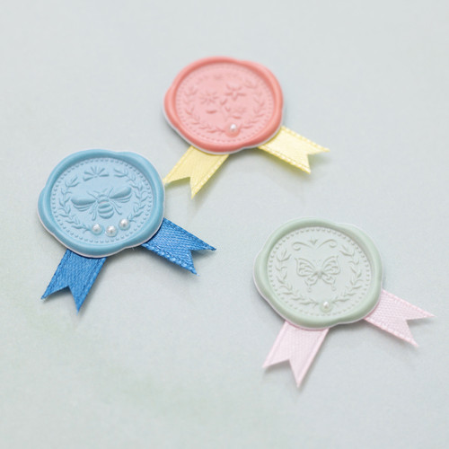 3 Pack - K&Company Antique Garden Seals W/Ribbon Accents 9/Pkg- - 30000094