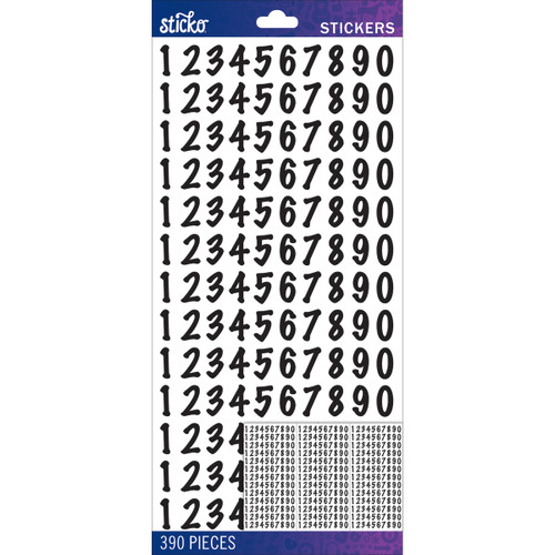 6 Pack - Sticko Numbers Stickers-Black Dot Medium - E5290156 - 015586817102 6 Pack - Sticko Numbers Stickers-Black Dot Medium - E5290156 - 015586817102
