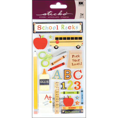 6 Pack - Sticko Stickers-School Rocks - E5200376 - 015586876802