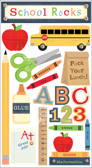 6 Pack - Sticko Stickers-School Rocks - E5200376