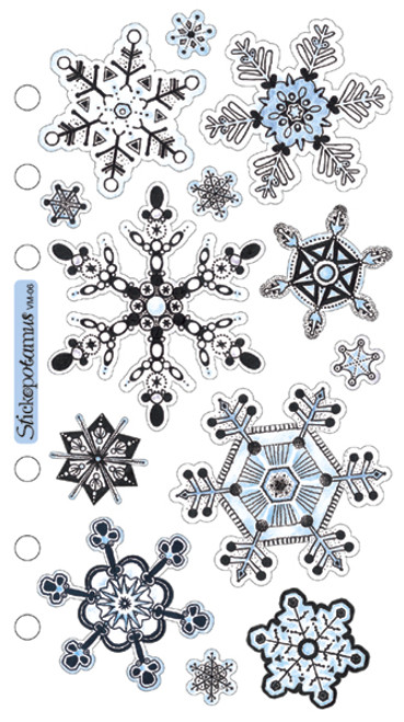 Sticko Vellum Stickers-Snowflakes - SPVM-06 - 015586531923 Sticko Vellum Stickers-Snowflakes - SPVM-06 - 015586531923