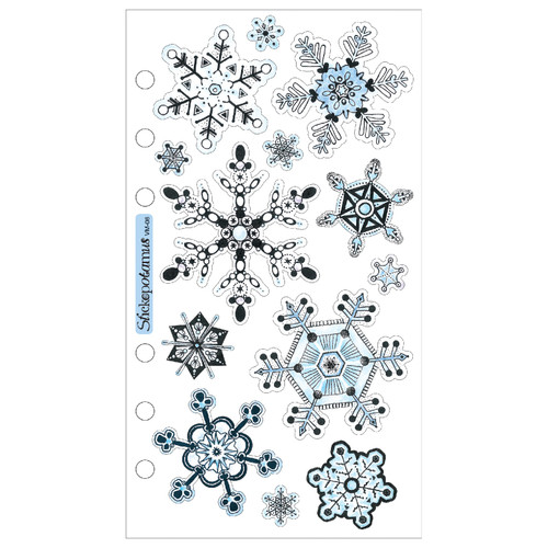 Sticko Vellum Stickers-Snowflakes - SPVM-06