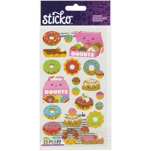 Sticko Stickers-Donut Characters - E5201249 - 015586798432