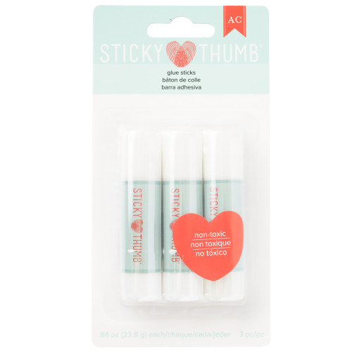 3 Pack - Sticky Thumb Glue Stick 3/Pkg-Permanent - 60000318 - 633356635024 3 Pack - Sticky Thumb Glue Stick 3/Pkg-Permanent - 60000318 - 633356635024