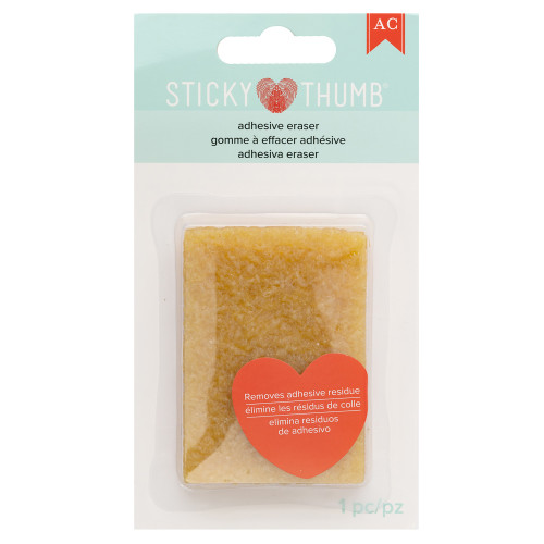 3 Pack - Sticky Thumb Adhesive Eraser-Yellow - 60000200 - 633356616597