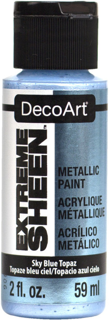 6 Pack - DecoArt Extreme Sheen Paint 2oz-Sky Blue Topaz - DPM-25 - 766218113337