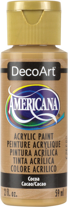 6 Pack - DecoArt Americana Acrylic Paint 2oz-Cocoa - Opaque - DA-259 - 766218029263
